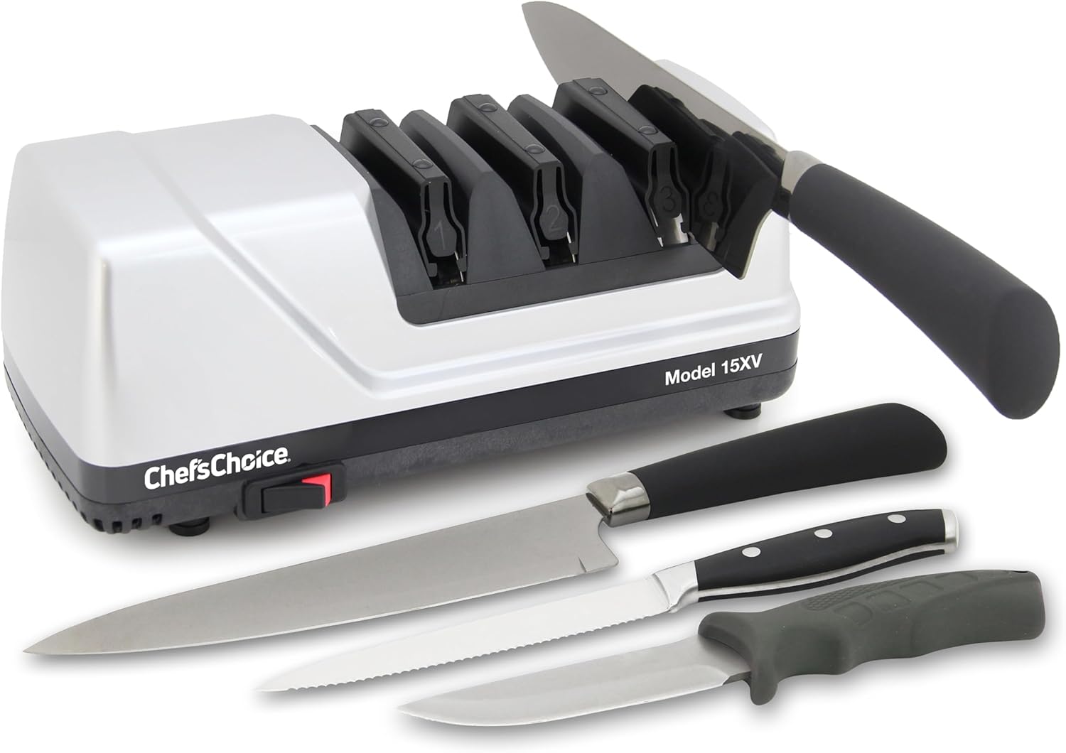 best knife sharpeners 2025: Chef'sChoice 15XV electric knife sharpener